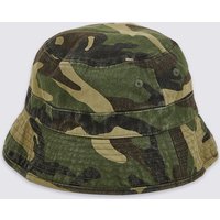 Kids’ Pure Cotton Camouflage Print Summer Hat