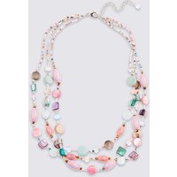 M&S Collection Multi Chip Row Necklace