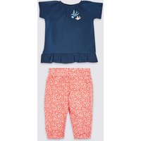 2 Piece Pure Cotton Top & Trousers Outfit