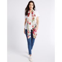 M&S Collection Sequin Floral Scarf