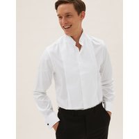 M&S Collection Pure Cotton Easy To Iron Slim Fit Shirt 