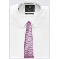 M&S Collection Pure Silk Floral Print Tie