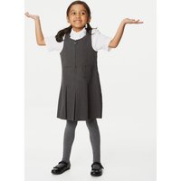 PLUS Girls' Pinafore With Permanent Pleats