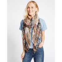 M&S Collection Patchwork Paisley Print Scarf