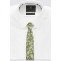 Savile Row Inspired Pure Silk Textured Floral Tie