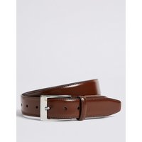 M&S Collection Coated Leather Active Waistband Belt