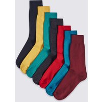 M&S Collection 7 Pairs Of Cool & Freshfeet Cotton Rich Sock