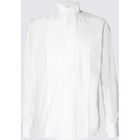 M&S Collection 2in Longer Cotton Blend Regular Fit Shirt