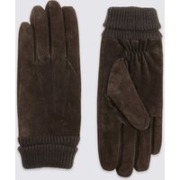 M&S Collection Suede Cuff Gloves With Thinsulate