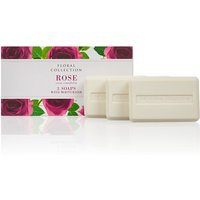 Floral Collection Rose Trio Of Soaps