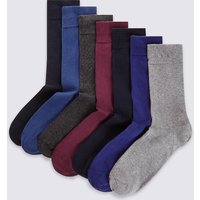 M&S Collection 7 Pairs Of Freshfeet Cotton Rich Socks