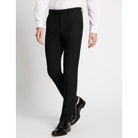 Limited Edition Black Textured Modern Slim Fit Trousers