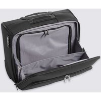 M&S Collection 2 Wheel Soft Mobile Office Suitcase With Security Zip