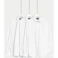 M&S Collection 3 Pack Tailored Fit Shirts With Pocket