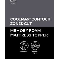 4.5cm Contour Cut Zoned Memory Foam Mattress Topper