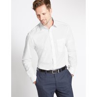 M&S Collection Easy To Iron Tailored Fit Shirt With Pocket