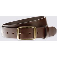 M&S Collection Full Buckle Score Edge Leather Belt