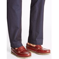 Blue Harbour Big & Tall Leather Boat Shoes With Freshfeet