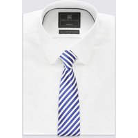 M&S Collection Pure Silk Striped Tie
