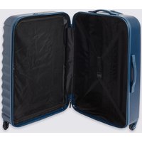 M&S Collection Large 4 Wheel Essential Hard Suitcase With Security Zip