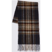 Best Of British For M&S Collection Lambswool Classic Royal Stewart Check Scarf