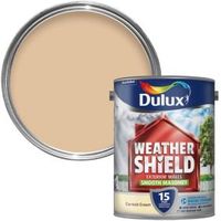 Dulux Weathershield Cornish Cream Matt Masonry Paint 5L