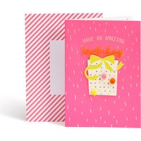 Designer Collection Bold Pink Birthday Card