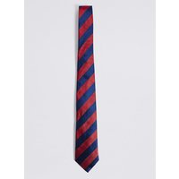 M&S Collection Luxury Pure Silk Bold Stripe Tie