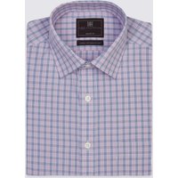 M&S Collection Cotton Rich Easy To Iron Regular Fit Shirt