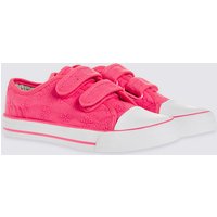 Kids’ Broderie Low Top Trainers