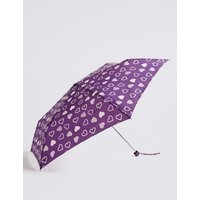 M&S Collection Heart Print Umbrella With Stormwear