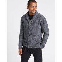M&S Collection Shawl Neck Textured Cardigan
