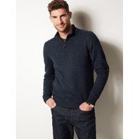 M&S Collection Pure Lambswool Textured Jumper