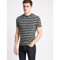 Limited Edition Cotton Rich Striped Crew Neck T-Shirt