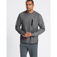M&S Collection Slim Fit Textured Sweatshirt