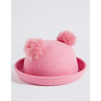 Kids’ Pure Wool Pom Pom Ears Hat