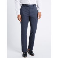 Limited Edition Slim Fit Pure Cotton Trousers With Stretch