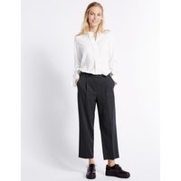 M&S Collection Spotted Straight Leg Trousers