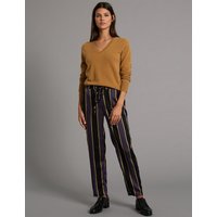 Autograph Striped Tapered Leg Trousers