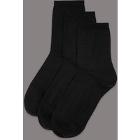 Autograph 3 Pair Pack Merino Wool Rich Ankle High Socks