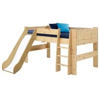 Wizard Mid Sleeper Bed With Slide - 5707252037017