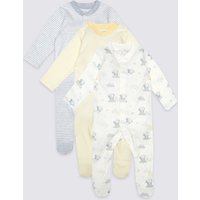 Tatty Teddy 3 Pack Pure Cotton Sleepsuits