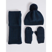 Kids' Hat,Scarf And Mittens Set