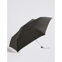 M&S Collection Spotted Compact Umbrella With Stormwear