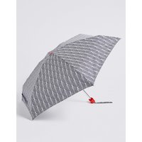 M&S Collection Printed Compact Umbrella With Stormwear