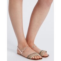 M&S Collection Leather Embellished Sandals