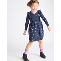 Pure Cotton All Over Print Dress (3 Months - 5 Years)
