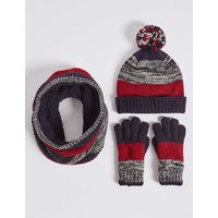 Kids’ Hats & Scarves With Gloves Set