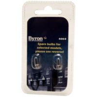 Byron Incandescent Capsule Light Bulb Pack Of 2