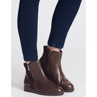 Footglove Suede Side Zip Ankle Boots